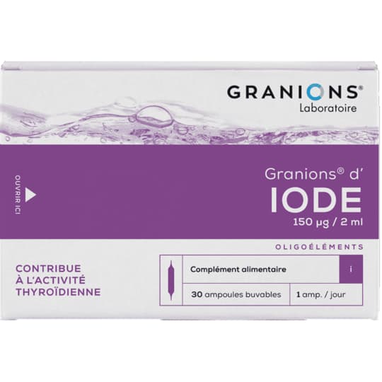 GRANIONS IODE AMP BUV 2ML 30 — Pharmacie du Parc - Neuilly-sur-Seine