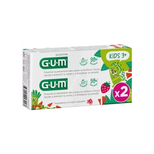 Gum Dentifrice Kids +3ans 50ml X2 — Pharmacie de la Gare Dijon