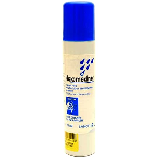 HEXOMEDINE 1 POUR MILLE PULV 75ML — Pharmacie Des Olivades