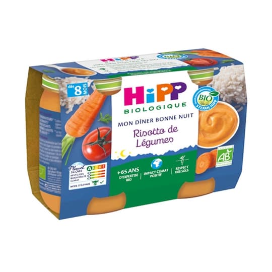 HIPP RISOTTO LEG 190G X2 — Pharmacie De L'Avenir Drancy