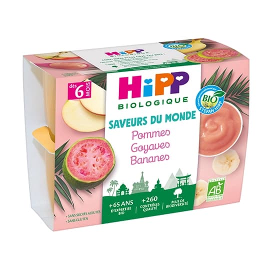 HIPP COMPOT POM GOYA BANAN 100GX4 — Grande Pharmacie Bastille Faubourg - Apothical - Nexum