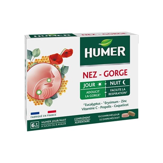 Humer Nez Gorge Jour Nuit Comprime 15 — Pharmacie De Mailloles