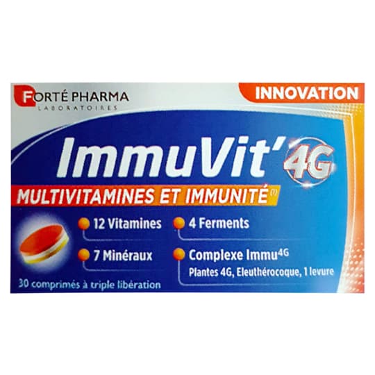 IMMUVIT'4G ADULTE CPR 30 — Pharmacie Fontaine Tours