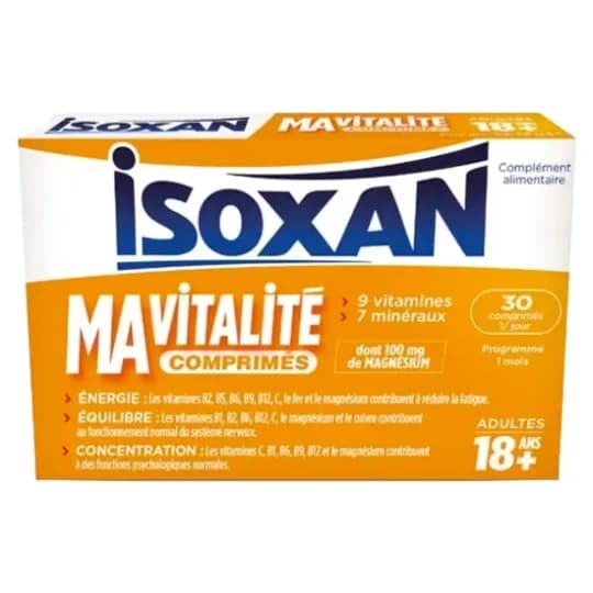 ISOXAN MA VITALITE 18+ CPR 30 — Pharmacie du Grand Vitrolles