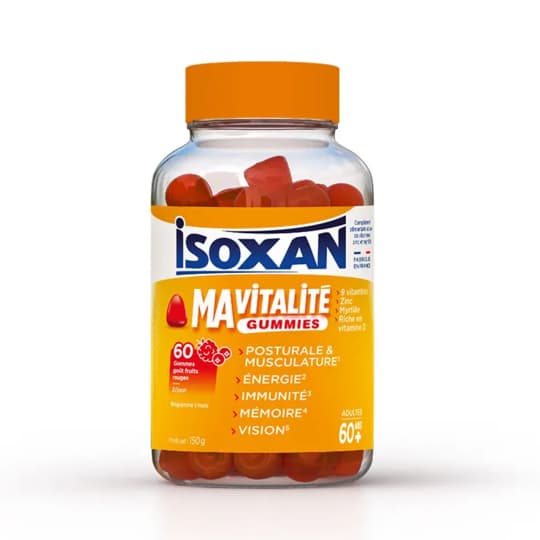 ISOXAN MA VITALITE 60+ GUMMIES 60 — Pharmacie centrale de la Villette 93 Pharmacie de garde 24h/24
