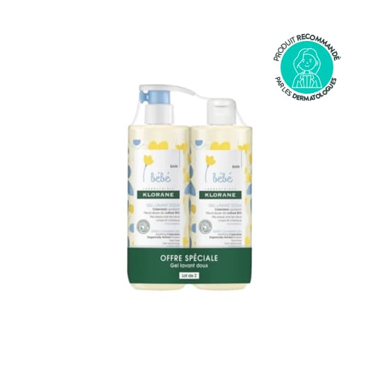 KLORANE BB GEL LAV DOUX 500MLX2 — Pharmacie Erlon