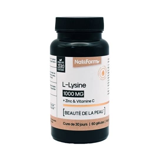 NAT&FORM L-LYSINE 1000MG GELUL 60 — Pharmacie Metro Simplon