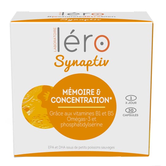 Lero Synaptiv Memoire Concentration Capsule 30 — Pharmacie De Mailloles