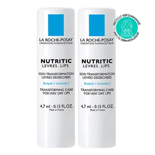 La roche-posay nutritic lèvres - lot de deux - 4,7 ml — Pharmacie Pharmavance Saint Ouen