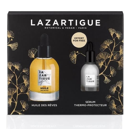 Lazartigue Coffret Huile Des Reves Nourrissante 50ml + Serum D'exception Thermo-protecteur 10ml Off
