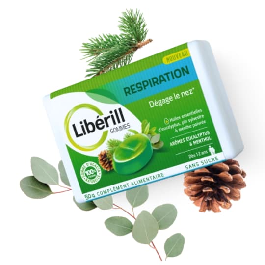 LIBERILL RESPIRATION GOMME BTE50G — Pharmacie Port Royal