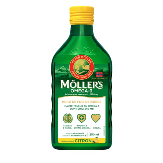 MOLLER'S HLE FOIE MORUE CITR 250ML — Pharmacie de Saint-Ouen - Saint-Ouen-de-Thouberville