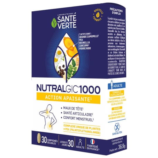 NUTRALGIC 1000 SANTE VERTE CPR 30 — Pharmacie Principale de Malakoff