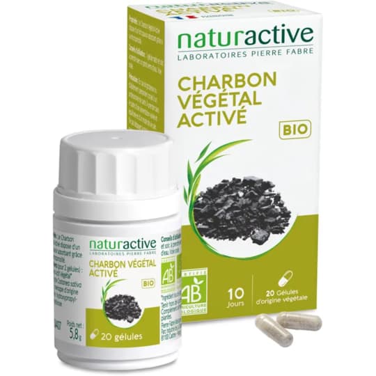 NATURACTIV CHARBON VEG BIO CAPS 20 — Pharmacie Erlon
