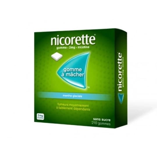 NICORETTE 2MG GOMME MENT GL SS 210 — Pharmacie Saint Seb Boulevard