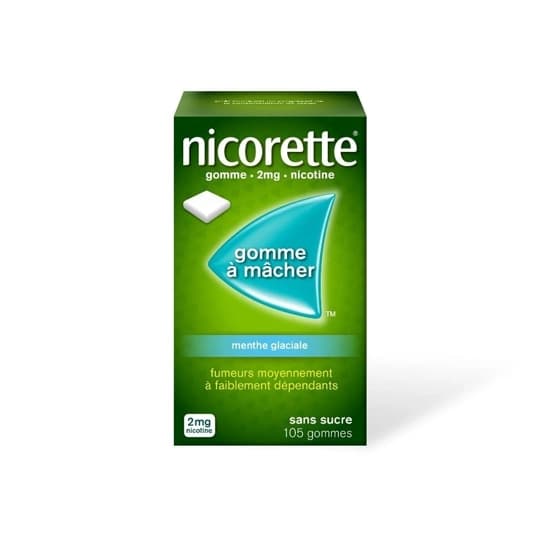 NICORETTE 2MG GOMME MENTGLA SS 105 — Pharmacie aux enfants