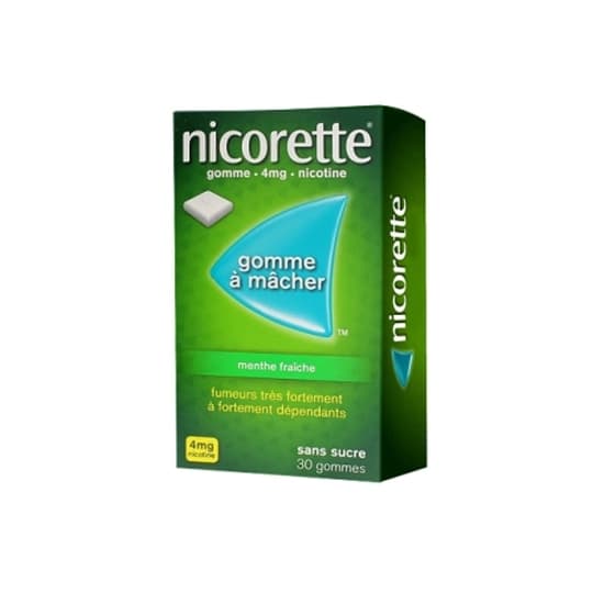 NICORETTE 4MG GOMME MENT FRA SS 30 — Pharmacie Belgrand Tenon