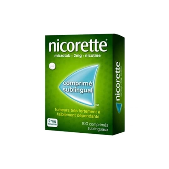 NICORETTE 2MG MICROTAB CPR 100 — Pharmacie Aoun la glacière by Nexum