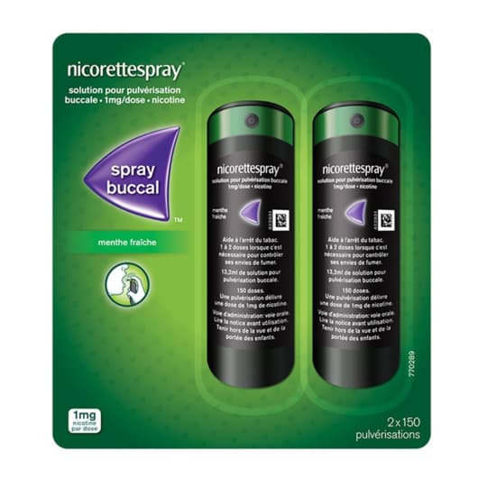 NICORETTESPRAY 1MG/DOSE SOL FL 2. — Pharmacie Ropars - Brest