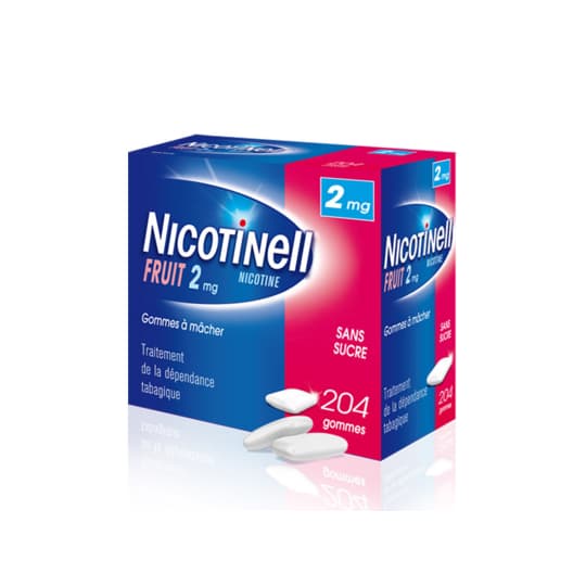 NICOTINELL 2MG GOMME FRUIT S/S204 — Pharmacie Européenne 24/24 de la place de clichy