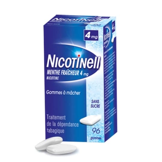 NICOTINELL 4MG GOMME MENTHE S/S 96 — Pharmacie Chartreuse