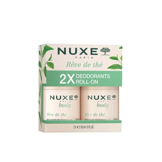 Nuxe Reve De The Deodorant Fraicheur 24h Toutes Peaux Roll On 50ml X2