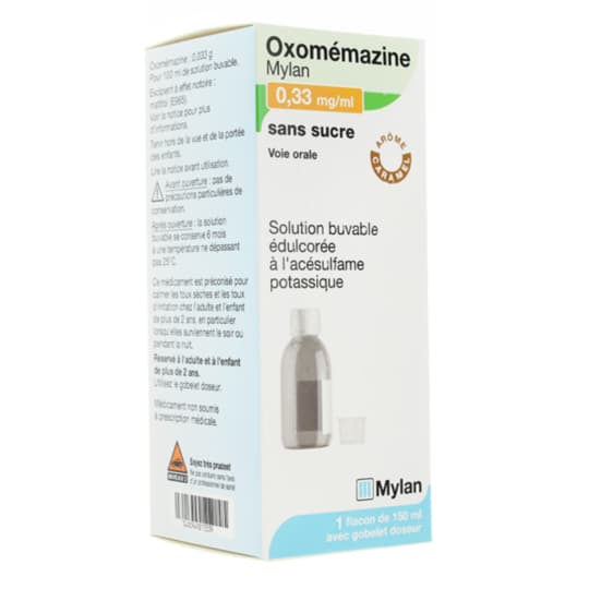 OXOMEMAZINE 0,33MG/ML VTS S/S150ML — Pharmacie Jeanne D'Arc