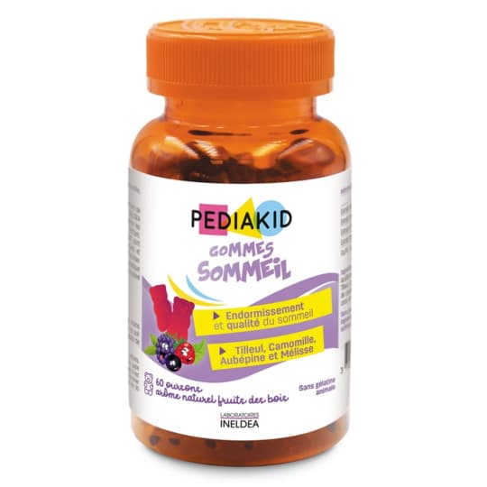 Ineldea Pediakid Gommes Sommeil Ourson Fruits Des Bois 60 — Pharmacie De Mailloles
