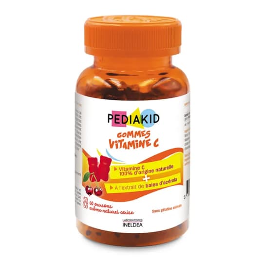 PEDIAKID GOMME VIT C OURS CERIS 60 — Pharmacie Fontaine Tours