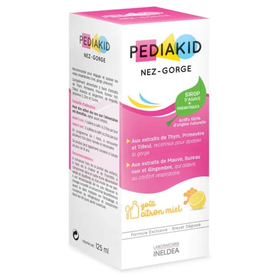 Ineldea pediakid nez - gorge - 125 ml — Pharmacie de Paris - Porte de Champerret