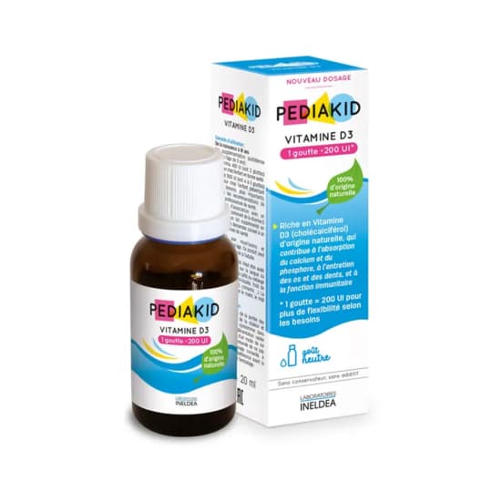 PEDIAKID VIT D3 GTT BUV 20ML — Pharmacie Metro Simplon