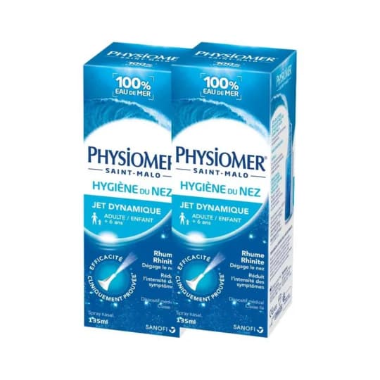 PHYSIOMER SOL JET DYNAMIQ 135ML X2 — Pharmacie Pharmagreen Boucicaut