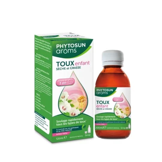 PHYTOSUNAROM SIROP TOUX ENF 120ML — Pharmacie des Vergnes Clermont-Ferrand
