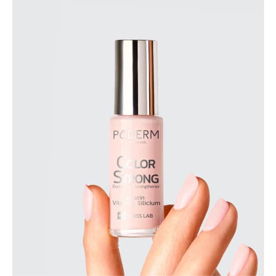 Poderm Color Strong Vernis A Ongles Durcisseur N903 Rose Poudre 8ml