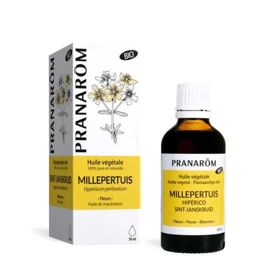 Pranarôm huile bio millepertuis - 50 ml — Pharmacie Pharmagreen Boucicaut