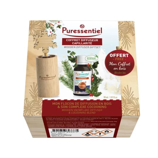 Puressentiel Coffret Diffuseur Spirulo Capillarite + Mini Diffuse Cocooning 10ml Offert