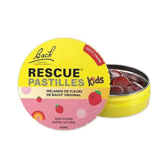 RESCUE PASTILLE KIDS FRAISE 50G — Pharmacie Boetie