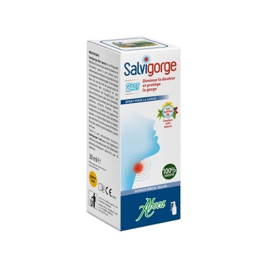 Aboca Salvigorge 2act Spray Gorge 30ml — Pharmacie De Mailloles
