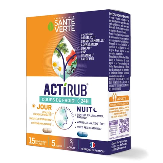 ACTIRUB SANTE VERTE JOUR NUIT CP15 — Pharmacie Belgrand Tenon