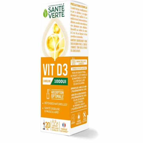 SANTE VERTE VIT D3 1000UI 20ML — Pharmacie Riviera