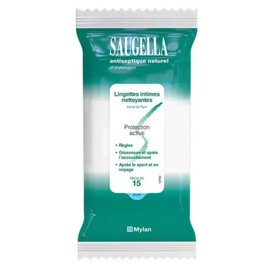SAUGELLA LINGETTE ANTISEPTIQ 15 — Pharmacie De L'Avenir Drancy