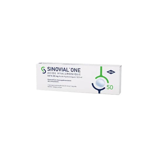 SINOVIAL ONE 2% SERINGUE 2,5ML — Grande Pharmacie des Halles Pharma