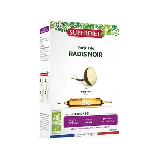 SUPERDIET RADIS NOIR BIO AMP20 — Pharmacie des Jardies