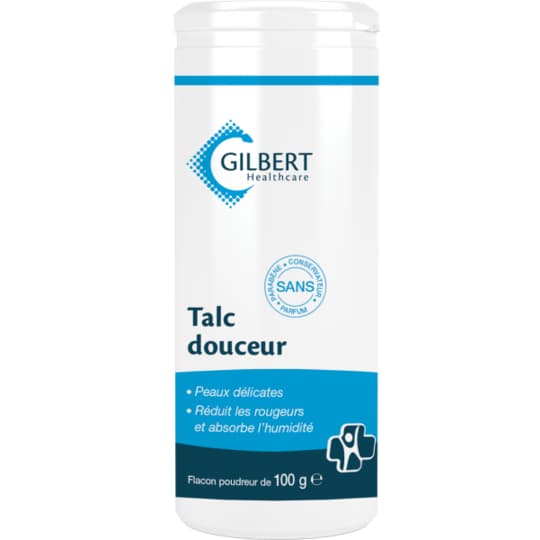 TALC GILBERT PDREUSE 100G — Pharmacie Monge