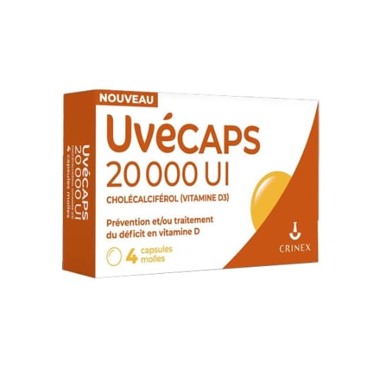 UVECAPS 20 000UI CAPSULE MOLLE 4 — Pharmacie Jasmin