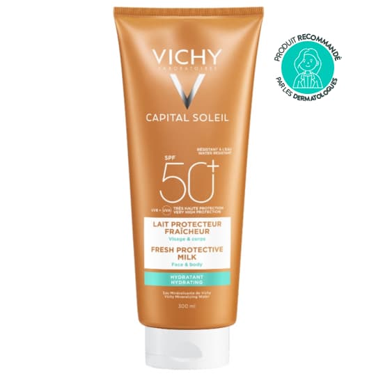 Vichy capital soleil lait spf50 visage et corps 300 ml — Pharmavance Clamart