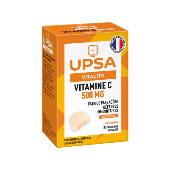 VIT C 500MG UPSA CPR CROQ 15 X2 — Pharmacie Jasmin
