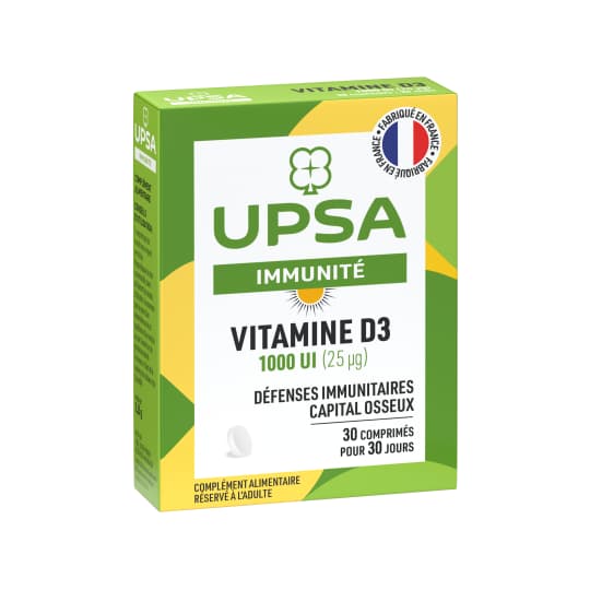 VITAMINE D3 1000UI UPSA CPR 30 — Pharmacie Fellous