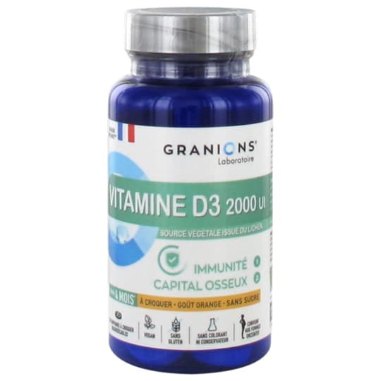 GRANIONS VITAMINE D3 2000UI CPR 30 — Pharmacie de Flandre