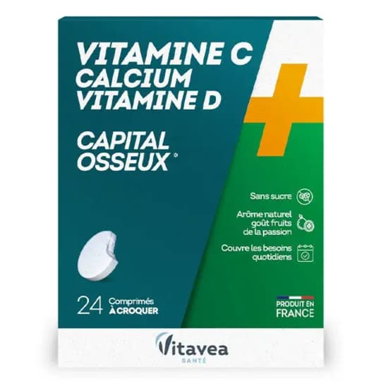 VITAVEA VIT C + CALCIUM CPR 24 — Pharmacie Lyon Grand Trou